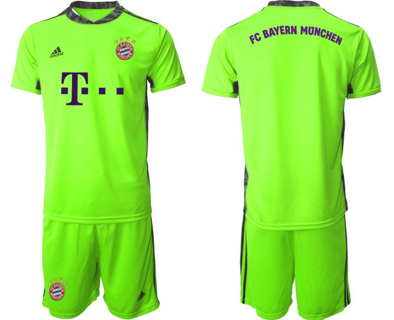 Men 2020-2021 club Bayern Munich fluorescent green goalkeeper Soccer Jerseys->bayern munich jersey->Soccer Club Jersey